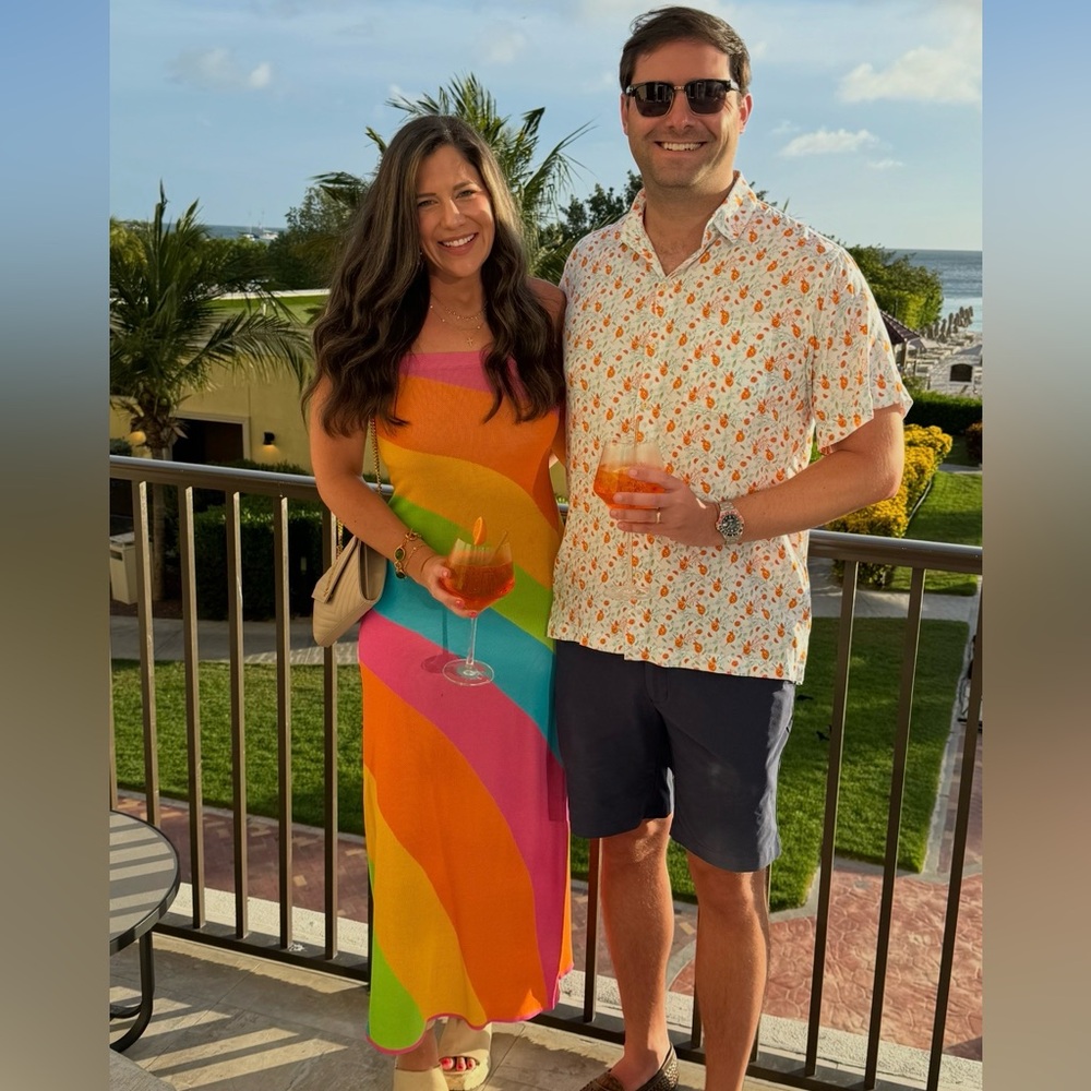 Show Me Your Mumu Rainbow tube dress